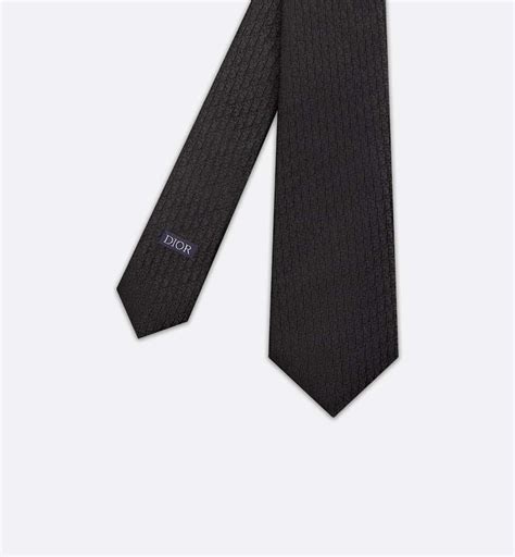 dior black tie 206|Dior Oblique Tie Black Silk .